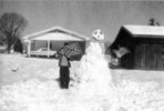 Chris and snowman
